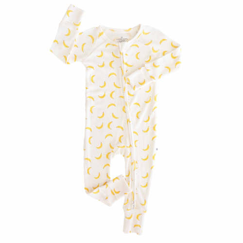 Fruit Bamboo Waffle Convertible Zip Rompers