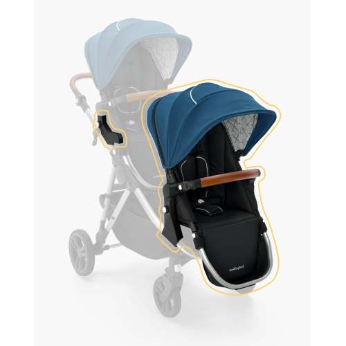 2nd Seat Kit 2.0 | Sea, Windowpane, Silver with Penny Leather