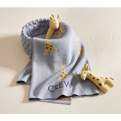 Intarsia Animal Baby Gift Set | Pottery Barn Kids