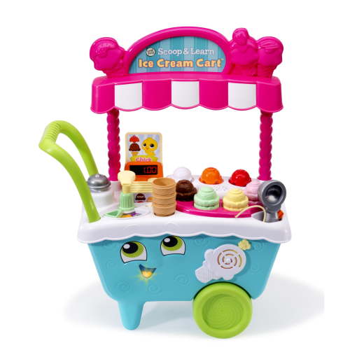 LeapFrog Scoop and Learn Ice Cream Cart, Play Kitchen Toy for Kids