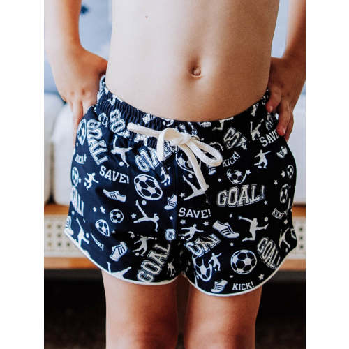 Boy's Swim Trunks - Soccer Kicks