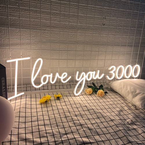I Love You 3000 Neon Sign Custom Personalized Gifts, Led Neon Signs Wedding Sign Wedding Decor, Neon Lights Personalized Gifts for Her