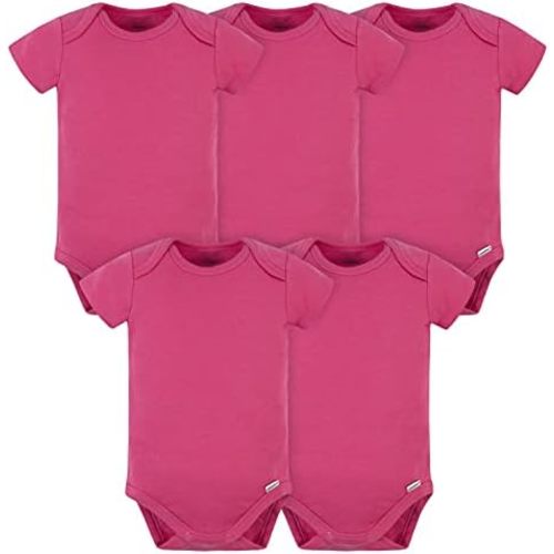 Gerber Baby 5 Pack Onesies Multi-Packs Bundle Interlock 180 Gsm