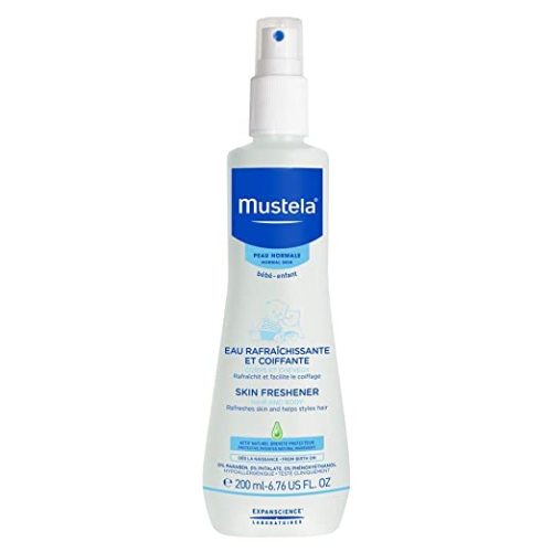 Mustela Baby Hair Styler & Skin Freshener - with Natural Avocado & Chamomile Water - Vegan & Hypoallergenic - 6.76 fl. oz. - Old Packaging