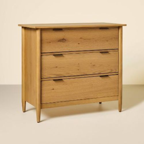 3 Drawer Modern Wood Dresser - Natural - Hearth & Hand™ With Magnolia