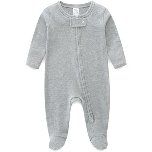 Baby Footie Double Zipper Infant Cotton Clothes Sleeper Baby Pajamas Sleepwear