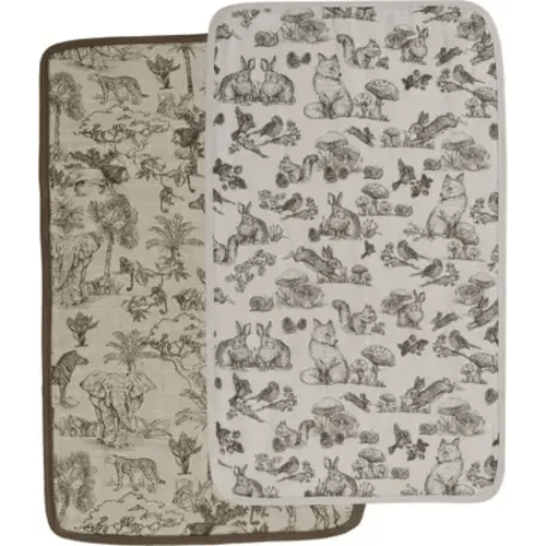 2-Pack Organic Cotton Muslin Burp Cloths