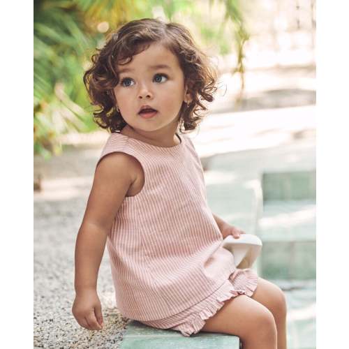 Baby Poplin Crossback Top & Shorts Set