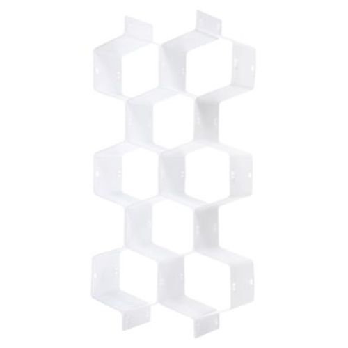 Unique Bargains Plastic Adjustable Space Saving Drawer Desk Organizers and Holders 14 x 2.6 Inch White 16 Pcs