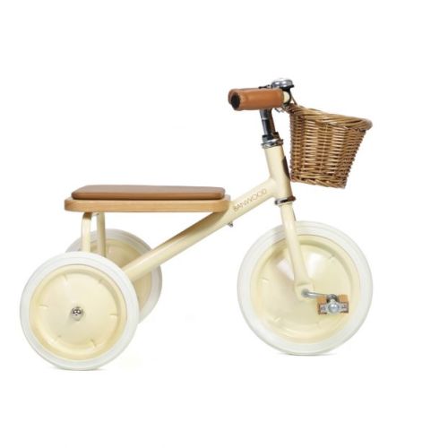Metal and Woode Tricycle Cream Banwood Toys and Hobbies Children