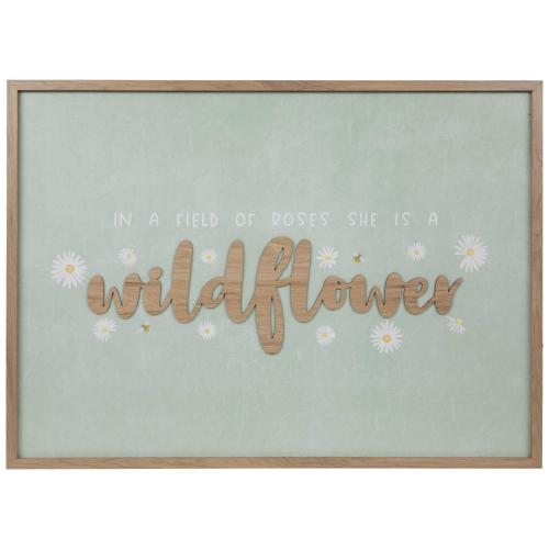 She Is A Wildflower Wood Wall Decor