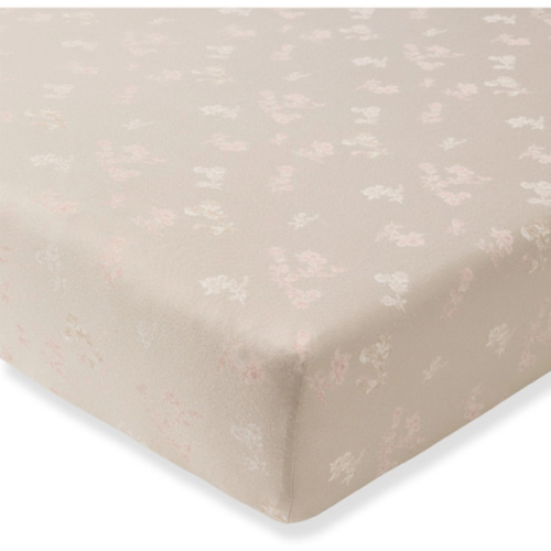 Whimsical Floral Organic Cotton Fitted Crib Sheet