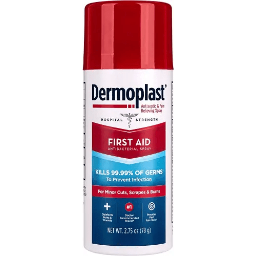 Dermoplast First Aid Spray, Analgesic & Antiseptic Spray for Minor Cuts, Scrapes and Burns, 2.75 Ounce (Packaging May Vary)