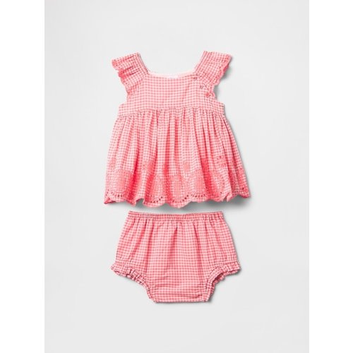 Baby Eyelet Cotton Outfit Set