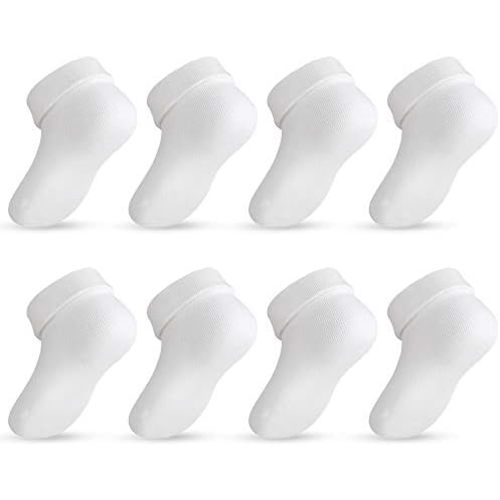 Lictin Baby Newborn Socks Unisex - 8 Pairs Baby Cotton Socks Toddler Socks Baby Socks for 0-1 Year Infants Boy & Girl