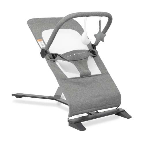 Alpine Deluxe Portable Bouncer - Charcoal Tweed