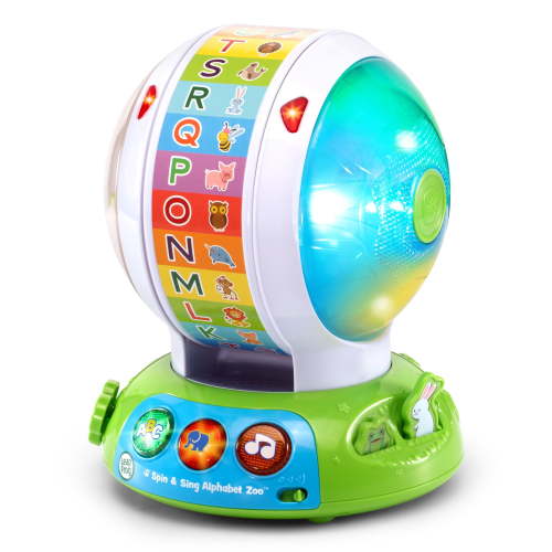LeapFrog Musical Infant Learning Toy - Spin and Sing Alphabet Zoo with Animal Sounds