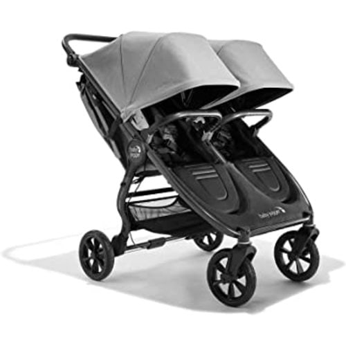 Baby Jogger City Mini GT2 All-Terrain Double Stroller with Forever Air Rubber Tires and All-Wheel Suspension, Pike Exclusive Includes Belly Bars, Leatherette Handlebar, and Premium Fabric