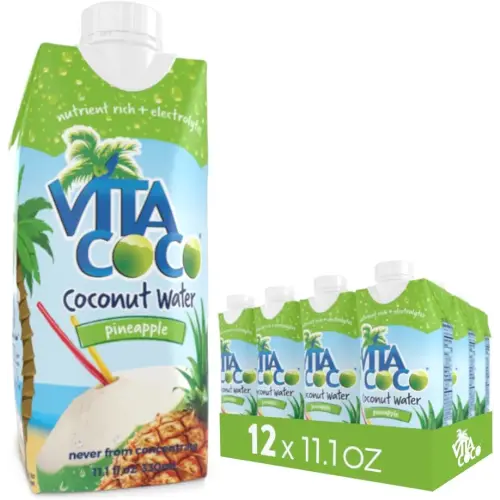 Vita Coco Coconut Water with Pineapple, 11.1-Ounce, Pack of 12