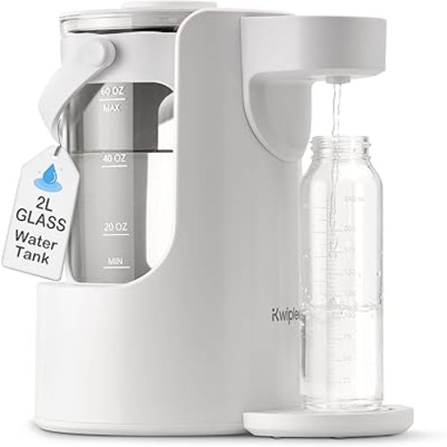 Smart Pour - Warm Water Dispenser, Instant Water Warmer for Baby Formula, 2L Detachable Glass Tank, 24/7 Keep Warm, Water Dispenser for Baby Bottles, Baby Bottle Water Warmer Dispenser
