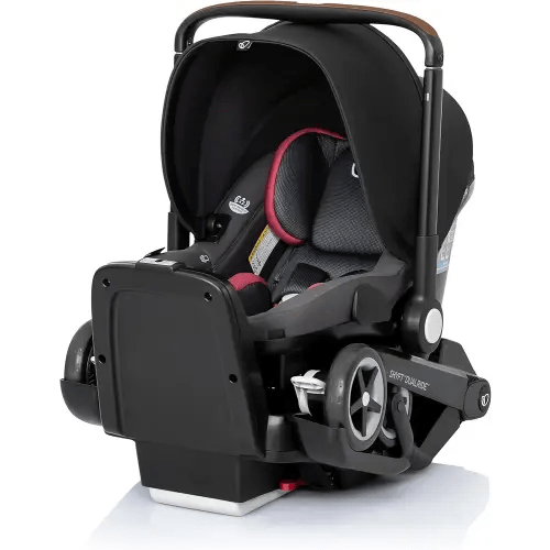 Evenflo Shyft DualRide Infant Car Seat and Stroller Combo w/Carryall Storage (Sylva Pink)