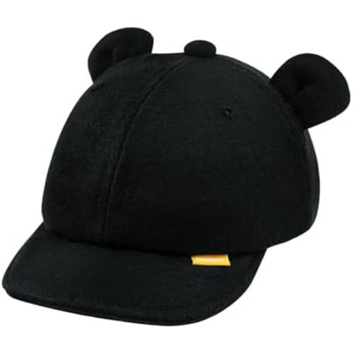 Toddler Boy Baseball Cap Baby Sun Soft Caps Girl Cute Bear Ear Hat Kid Summer Adjustable Hats for Infant