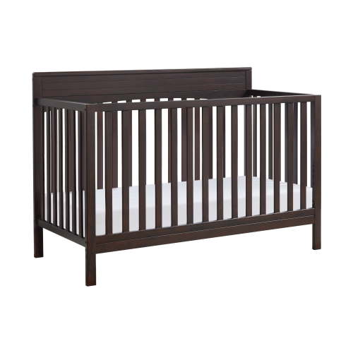 Oxford Baby Harper 4-in-1 Convertible Crib, Espresso Brown, GREENGUARD Gold Certified, Wooden Crib