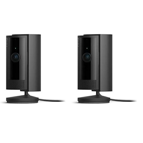 Ring Indoor Cam (2nd Gen) | latest generation, 2023 release | 1080p HD Video & Color Night Vision, Two-Way Talk, and Manual Audio & Video Privacy Cover | 2-pack, Black