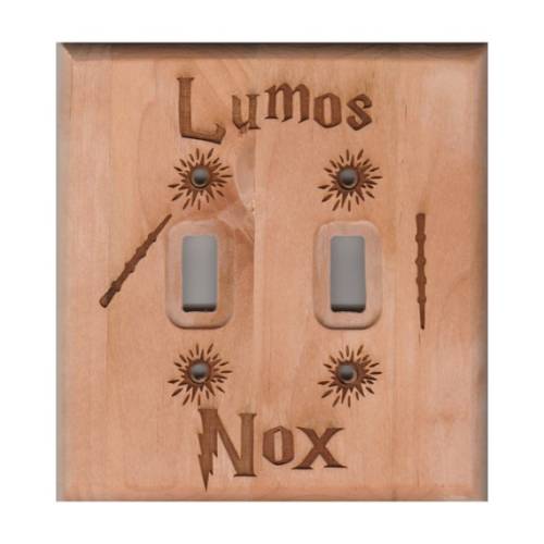 Lumos/nox Light Double Switch Cover. - Etsy