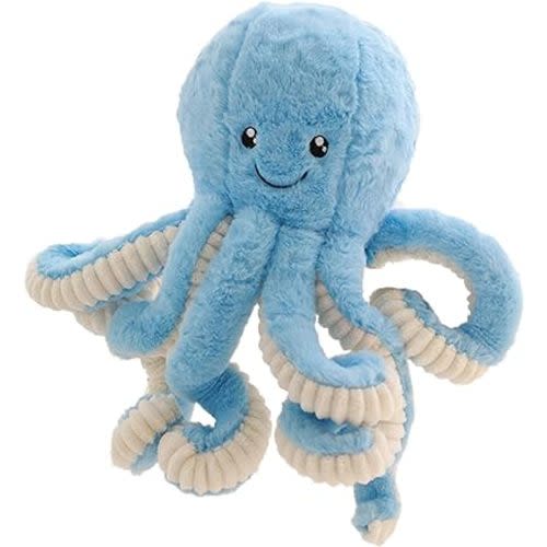 Cute Cartoon Octopus Plush Doll Toys Gift Sea Stuffed Toys for Kids and Lovers Home Decor (Blue, 15.7-Inch)