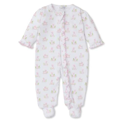 Kissy Cottontail Hollows Pink Zip Footie 0-3 mo
