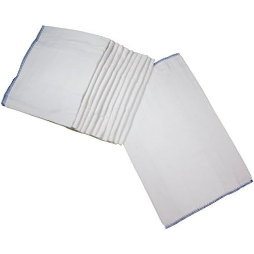 OsoCozy Prefold Cloth Diapers (1 Doz) - Soft, Absorbent, Durable - 100% Cotton