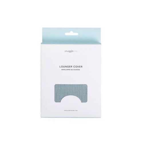 Snuggle Me Organic Infant Lounger Muslin Cover - Slate