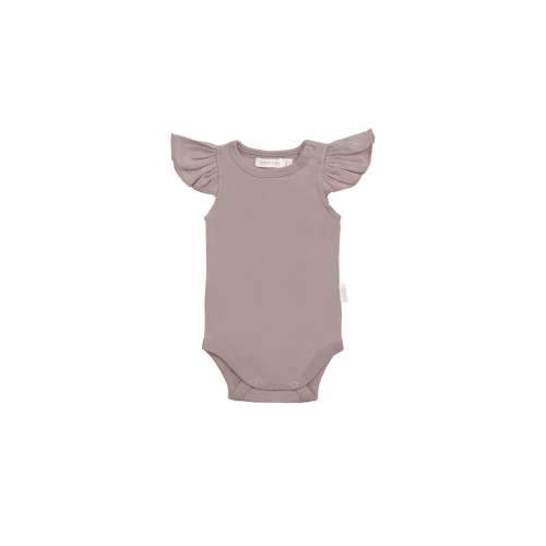 Organic Cotton Fleur Bodysuit - Softest Mauve