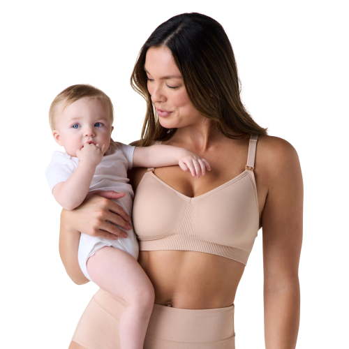 Ingrid & Isabel For Every Belly Women's Maternity & Nursing Breastfeeding Seamless Wirefree Bra, SizesS-4XL
