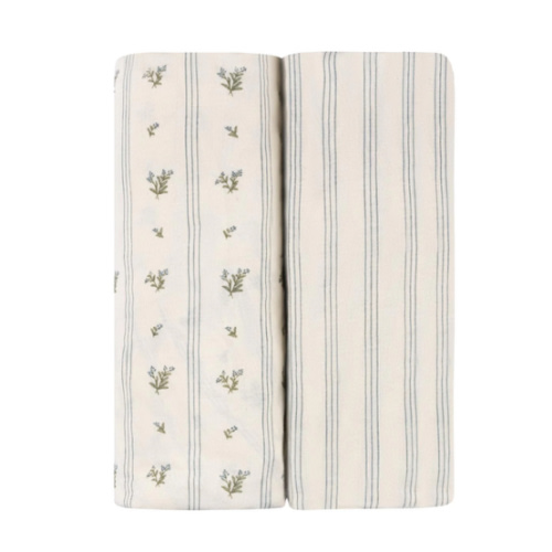 Linear Berry Leaf Bassinet Sheet Set – Ely's & Co.