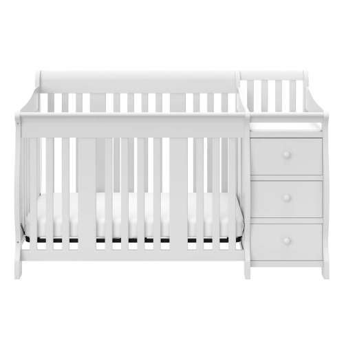 Portofino 5-in-1 Convertible Crib and Changer - White