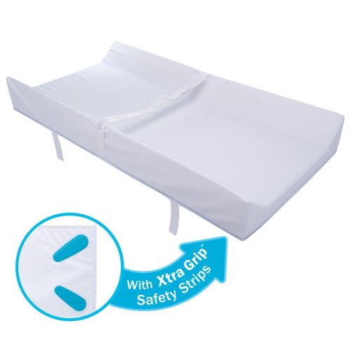Munchkin Secure Grip Changing Pad with Xtra-Grip Strips, Waterproof, White