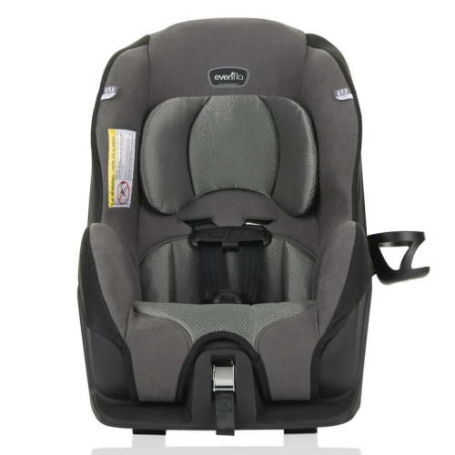 Evenflo Tribute LX Convertible Car Seat - Slim Fit, Small, Front-Facing, Saturn Gray