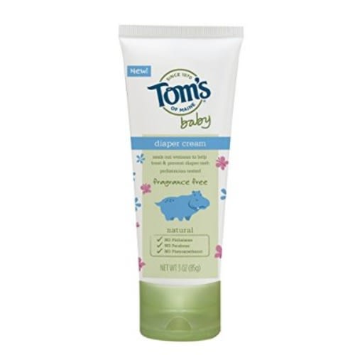 Tom's of Maine Natural Baby Diaper Cream, Fragrance Free, 3 Ounce