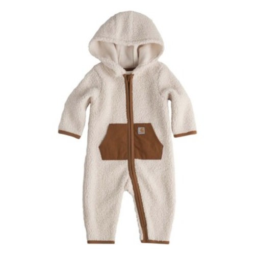 Baby Carhartt Zip Front Sherpa Long Sleeve Coverall