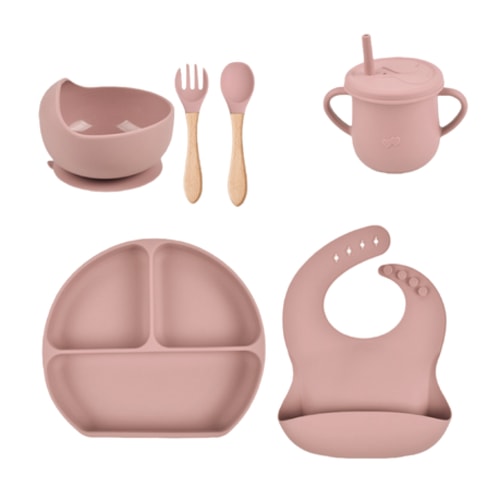 6 Piece BPA Free Silicone Baby Feeding Set with Suction Bowl, Bib & Sippy Cup | Shop Today. Get it Tomorrow! | takealot.com