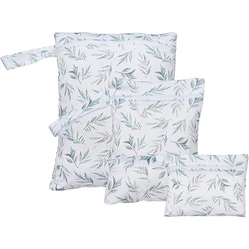 3 Set Wet Bag Storage Bag Zipper Waterproof Washable Travel Bags, Beach, Pool, Gym Bag for Cloth Diaper, Swimsuits & Wet Clothes (EF584)