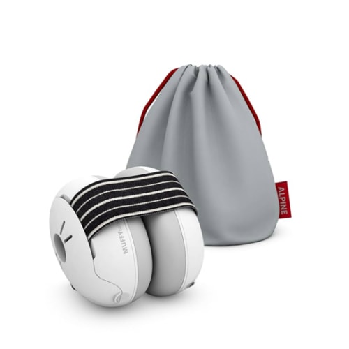 Alpine Muffy Baby Ear Protection for Babies and Toddlers up to 36 Months - CE & ANSI Certified - Noise Reduction Earmuffs - Comfortable Baby Headphones Against Hearing Damage & Improves Sleep - Black