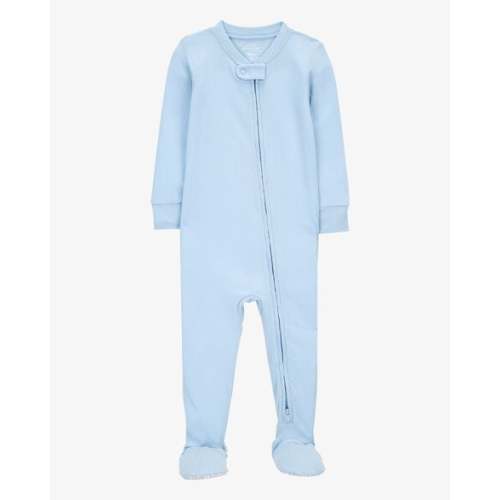 Baby Solid PurelySoft Footie 1-Piece Pajamas - Blue - Carter's | 12M