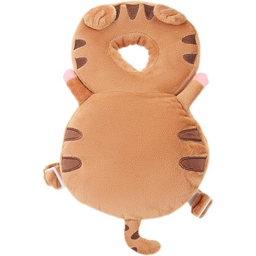 Baby Head Protection Backpack - Soft & Comfortable, Cute Cartoon Design, Tiger