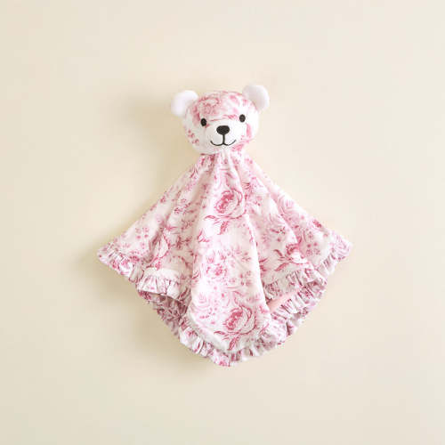 Floral Pink Reversible Baby Lovey | Jolene