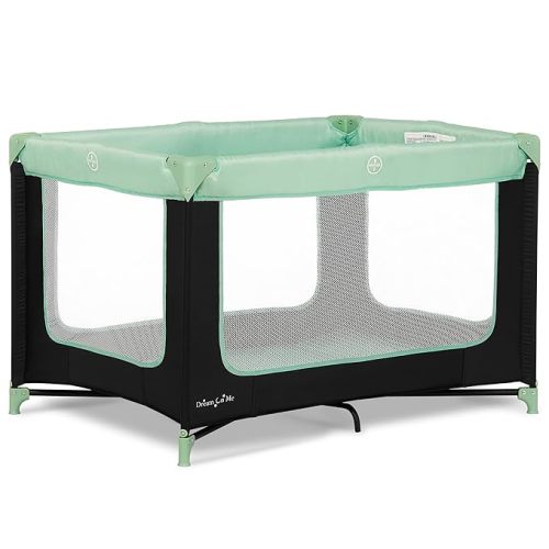 Dream On Me Zodiak Baby Playard, Breathable Mesh Sides, Soft Comfortable Mattress, Quick & Easy to Fold with Travel Carry Bag, Compact Space Saving Design - Mint