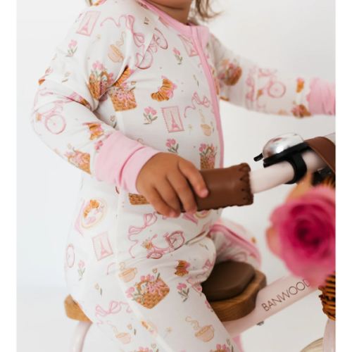 Croissants and Coffee Zipper Romper – In my Jammers