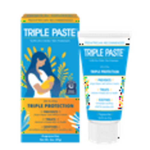 Triple Paste Diaper Rash Cream, Hypoallergenic Medicated Ointment for Babies, 2 oz